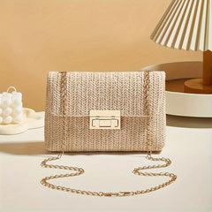 Woven Straw Handwoven Women's Shoulder Bag