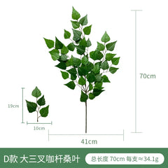 Fake Plant Home Living Room Decor Simulation Green Eucalyptus Leaves Jungle Arrangement Flower Arrangement Accessories