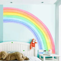 Large Rainbow Wall Stickers Home Decor living Room Bedroom Children's Room Decoration Self-adhesive PVC Graffiti Stickers