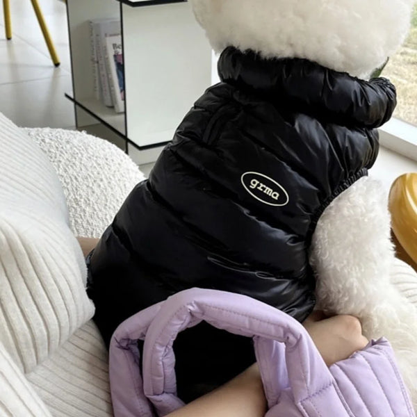 Fashion Solid Dog Clothes Soft Warm Dog Jacket Winter Puppy Vest Coat Waterproof Cat Down Jacket Pet Costumes Pet Shop Pet Clothing