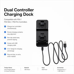for PS4 Controller Charger USB Charging Dock Station for Sony Playstation 4 PS4 Controller Stand Double Handle Wireless Chargers