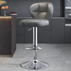 Commercial high platform chair, high footstool chair, adjustable height, rotatable, bar counter chair, front desk cashier stool Kitchen & Dining Furniture