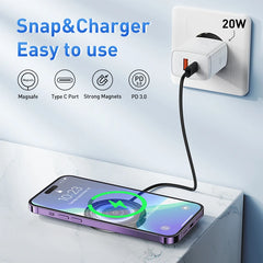 Baseus 15W Magnetic Wireless Chargers for iPhone 15 Qi Wireless Charger Fast Charging Pad for iPhone 13 12 Mini Phone Charger