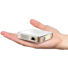 Smartldea New Mini DLP HD Projector Support 1080p Built-in Battery Capacity Wired Phone Mirroring Projector Home Theater Beamer