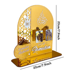 1pc Acrylic Ramadan Calendar Day of Ramadan Calendar Eid Mubarak Home Decoration Ornament Party Supply