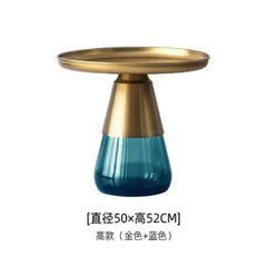 Artistic Glass Coffee Table, Creative Design End Tables for Living Room , Stylish Accent Tea Table with Various Sizes & Colors Living Room Furniture