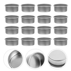 20 Pcs Decorative Scented Cup Simple Style Diy Wax Cups Iron Tealight Cup Desktop Tealight Holder Retro Home Decor