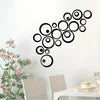 6/24PCS Acrylic Circle Mirror Wall Stickers Removable Round Dots Mirror Wall Decals DIY Home Decor Mirror Art