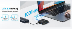 ACASIS USB C Hub 6 in 1 10Gbps Multiport Adapter with 4K 60Hz HDMI PD 100W Power Delivery USB C to HDMI Adapter for MacBook Dell