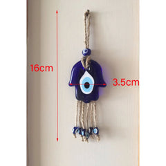 Lucky Eye Glass Blue Turkish Evil Eye Pendant Wall Hanging Multi Color Bead Handmade Decoration for Home Living Room Car