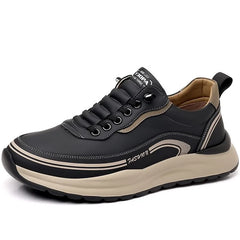 Men’s Luxury Leather Sneakers 2025 Anti-Slip Sports Shoes