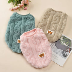 Soft Cozy Cat Clothes Winter Warm Fleece Costume Autumn Sphynx Vest Sweater for Small Dog Pullover Kitten Pet Jacket Coat Outfit Pet Shop Pet Clothing