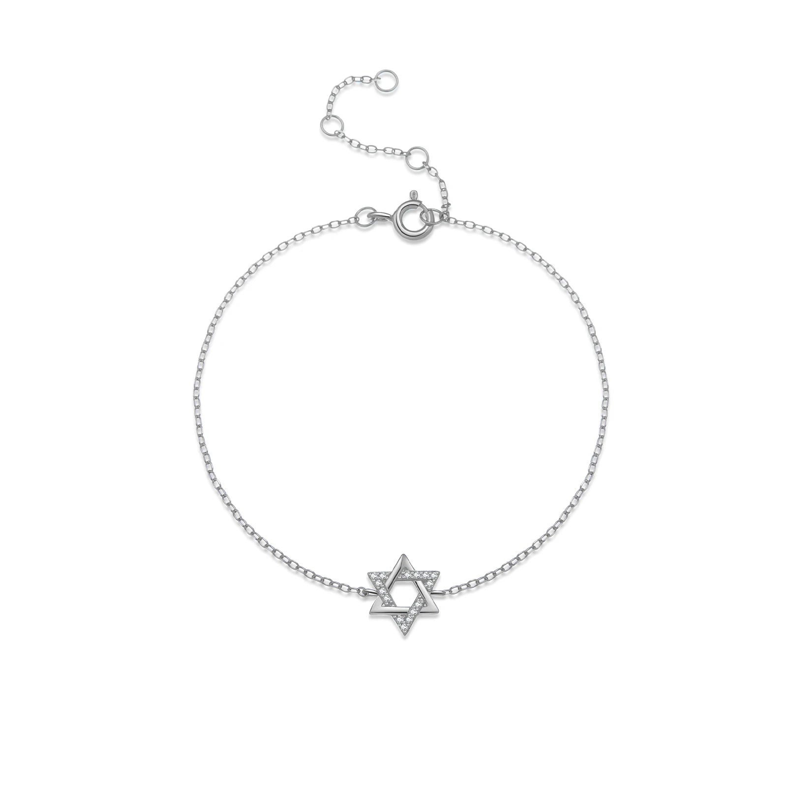KIKICHICC Women 925 Sterling Silver CZ Zircon  Star of David Bracelet 2024 Wedding Anniversary Fine Luxury Fashion Jewelry