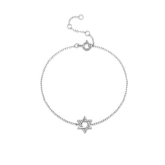 KIKICHICC Women 925 Sterling Silver CZ Zircon  Star of David Bracelet 2024 Wedding Anniversary Fine Luxury Fashion Jewelry