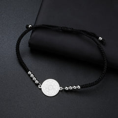 Lucktune Seven Angels Compass Bracelets Stainless Steel Women's Hand Bracelet Religious Amulet Jewelry Party Gifts Wholesale