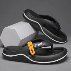 Summer Men's Flip Flops Soft Sole EVA Slippers for Men Outdoor Casual Beach Shoes Home Slippers Non-slip Bathroom Slides Shoes