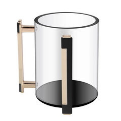 ABRT-Hand Wash Cup With Two Metal Handles For Jewish Prayer Washing Cup Hand Washing Cup Acrylic Round Design