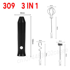Electric Milk Frother & Egg Beater – USB-C 3-Speed Handheld Whisk