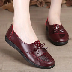 Women’s Leather Flats Classic Casual Loafers