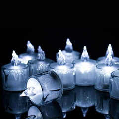 3-96Pcs Flameless LED Candle Creative wishing Led Tea Light Warm White Flameless Candle Halloween Christmas Decor Candle Light