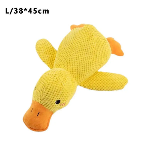 Pet Plush Toy Dog Calming Duck Sleeping Companion Doll Chew Durable Squeaky Teeth Cleaning Chew Puppy Toy Best Seller Pet Shop