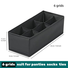 Socks & Underwear Organizer Box – Washable Drawer Storage