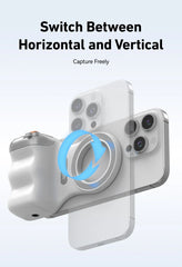 TELESIN Magnetic Phone Camera Shoot Hand Grip Phone Holder Shooting Aid Remote Control Handle for Iphone HUAWEI SAMSUNG Phone
