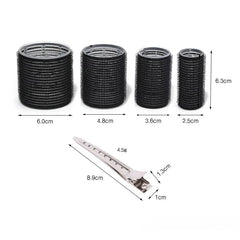 19-35pcs/Set Hair Roller Sets 18pcs Plastic Self Grip Heatless Hair Curlers 3 Sizes Hair Rollers Clips DIY Hairdressing Tools