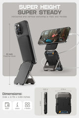 SUPCASE Magnetic Tripod Phone Stand Credit Card Holder for iPhone 16/15/14/13/12 Adjustable Phone Stand Compatible with MagSafe