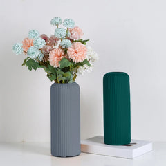 Nordic Vase Imitation Ceramic Flower Bottle Decorative Flowerpot Flower Arranging Ornament Plastic Home Pot Wedding decor
