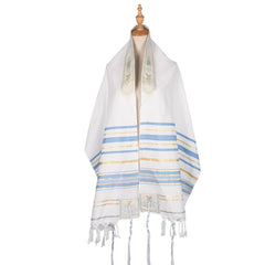 Jedaica Tallit Shawl Israel Talit scarf with Talis Bag Polyester Wraps Prayer 50x180cm