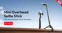 Ulanzi TT88 1.44M Overhead Selfie Stick Phone Tripod with Magnetic Clamp Wireless Remote Extension Tripod for LiveStreaming Vlog