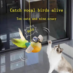 Cat Toys For Indoor Cats Interactive Cat Toy Realistic Bird Sound Cat Toy Plush Cat Toy Catnip Cat Toy for Cats Kitten Toy Pet Shop