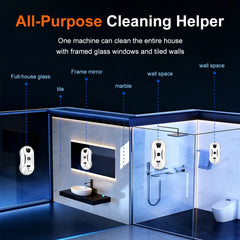 PuRuiKai Household Window Automatic Water Spray Cleaning Robot,With Intelligent Edge Detection System,Robot Glass Cleaner