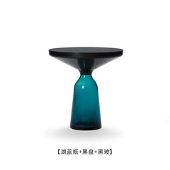 Artistic Glass Coffee Table, Creative Design End Tables for Living Room , Stylish Accent Tea Table with Various Sizes & Colors Living Room Furniture