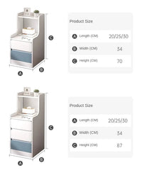 Modern Wooden Mini Nightstand with Drawer Storage