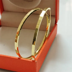 Senlissi 18K Gold Plated 925 Silver Hoop Earrings for Women