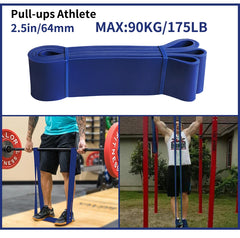Workout Pilates Latex Resistance Band Sport Fitness Exercise Elastic Band Heavy Duty Strength Pull Up Crossfit Gym Equipments