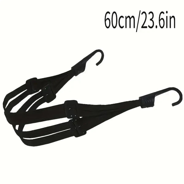 1Pc Motorcycle Elastic Suitcase with Safety Hook-Versatile Helmet Mesh Gear Transport Durable and Sleek for Daily Travel