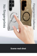 Thin Frameless Ultra Thin Magnetic Phone Case for Samsung Galaxy S25 Ultra S25 S24 S23 S22 Plus PC Hard Protective Cooling Cover