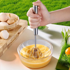 Stainless Steel Egg Beater Durable Semi-Automatic Mixer for Effortless Egg Cream Mixing Stirring and Beating for Kitchen Baking Cooking Essentials, Kitchen Tools