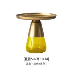 Artistic Glass Coffee Table, Creative Design End Tables for Living Room , Stylish Accent Tea Table with Various Sizes & Colors Living Room Furniture