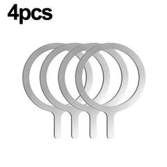 2024 Stainless Steel Universal Magnetic Metal Plate Ring For Magsafe Wireless Charger Iron Sheet Sticker Magnet Car Phone Holder