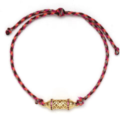 Lucky Eye Adjustable Colorful Braided Rope Bracelet Turkish Evil Eye Bead Copper Zircon Charm Bracelet for Women Men Jewelry