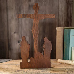 High Quality Vintage Crosses Jesus Wood Crafts ,Desktop Icon wall hanging Ornaments