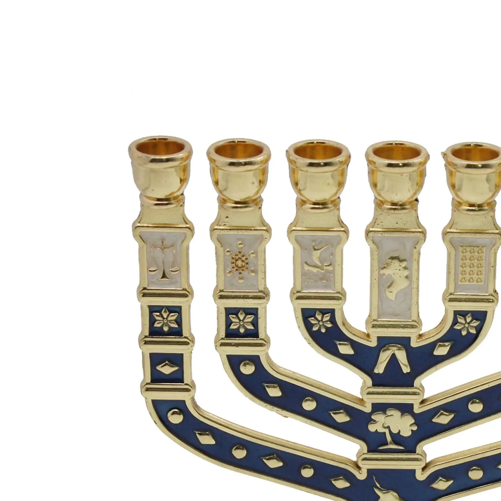 Menorah Candelabrum Table Centerpiece Hanukkah Metal Menorah for Living Room Christmas Wedding Party Anniversary Home Decor