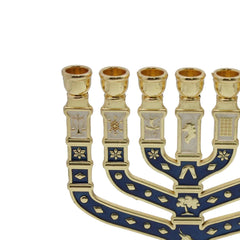 Menorah Candelabrum Table Centerpiece Hanukkah Metal Menorah for Living Room Christmas Wedding Party Anniversary Home Decor