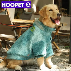 HOOPET 3XL-7XL Winter Thick Big Dog Clothes Lambs Wool Jacket for Medium Large Dogs Windproof Coat Pet Shop Pet Clothing