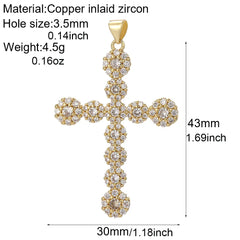 Y2K Boho Cross Our Lady Necklace for Women Golden Jesus Angel Choker Diy Pendant Stainless Steel Chain High Quality Jewelry