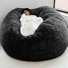 Soft Warm 180*90cm Fur Giant Removable Washable Bean Bag Bed Cover Comfortable Living Room Furniture Lazy Corner Sofa
 Coat